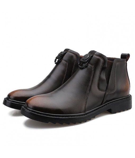 Hot Selling Slip On Autumn New Men's Shoes Desert British Martin Chelsea Boots Men 