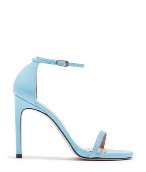 Sky Blue Ladies High Heel Fancy Sandals