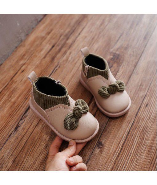 Fashion style ankle boots warm  korea style shoes for kids winter boots