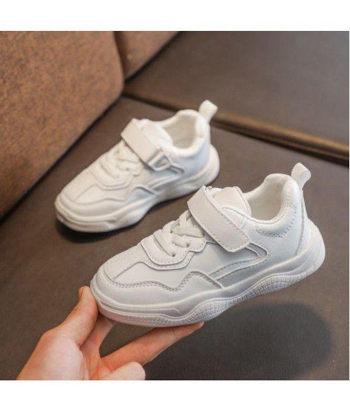 New children's shoes in the spring of 2019: Children's shoes, small white shoes, boys' leisure, girls' sports shoes