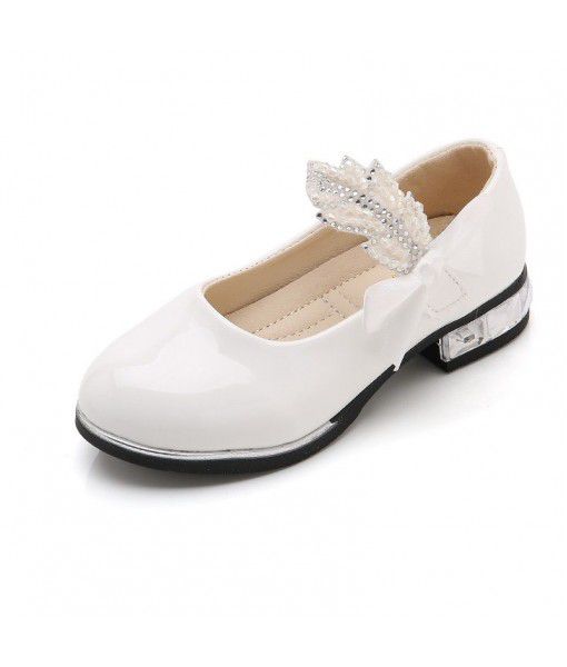 Girls' children's shoes wholesale 2019 spring and autumn new children's shoes shoes shoes children's Princess student performance single shoes
