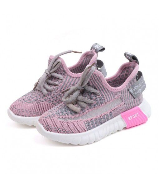 2020 summer new children's sports shoes men's and women's breathable flying mesh shoes terracotta warriors coconut shoes