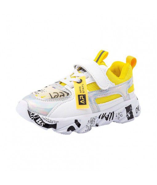 Children's sports shoes boys' shoes 2020 new autumn style mesh breathable girls' primary school casual shoes fashion trend
