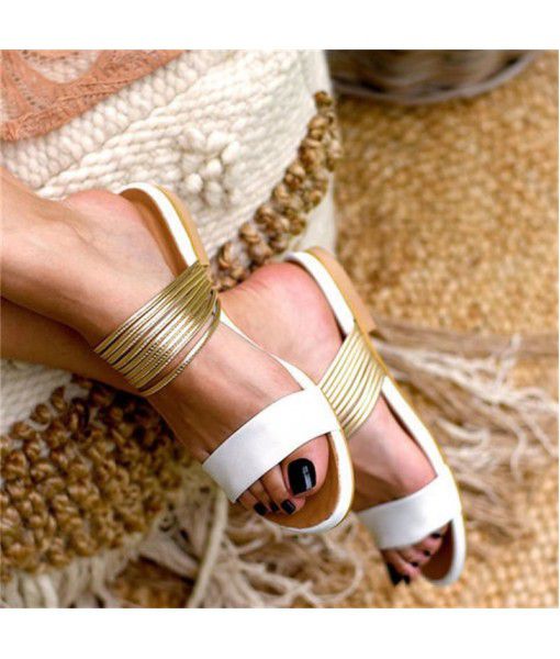 Flat bottomed women's sandals 2019 new quick sale women's shoes from wish Amazon direct sale of large slipper women's manufacturers