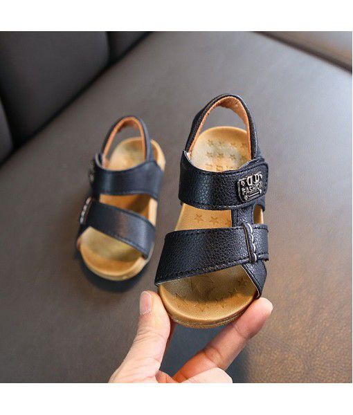 2020 summer new children's shoes children's sandals boy's sewing simple soft bottom sandals girl's Baby Beach Shoes trend