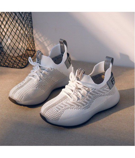 Children's shoes 2020 spring new sports shoes children's casual shoes boys' medium and large single shoes summer and Korean version net shoes