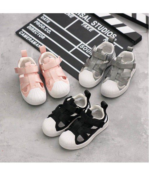 New children's hollow out shoes in summer 2020 shell head sandals for boys and girls