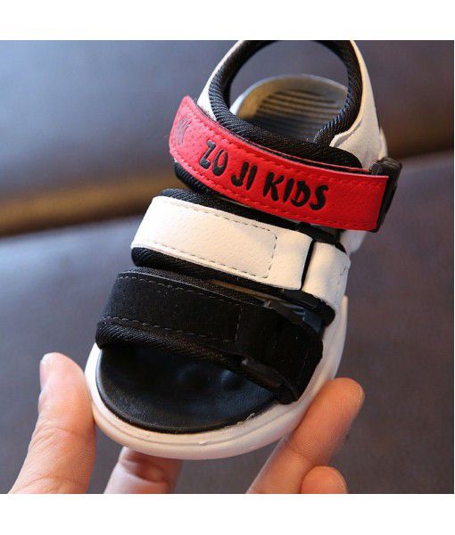 2020 summer new children's sandals boys' and girls' beach shoes small and medium-sized children's walking shoes soft bottom non slip baby shoes
