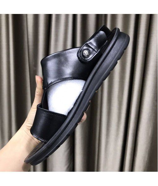 Agent welfare sandals men's new leather dad shoes in 2020 summer
