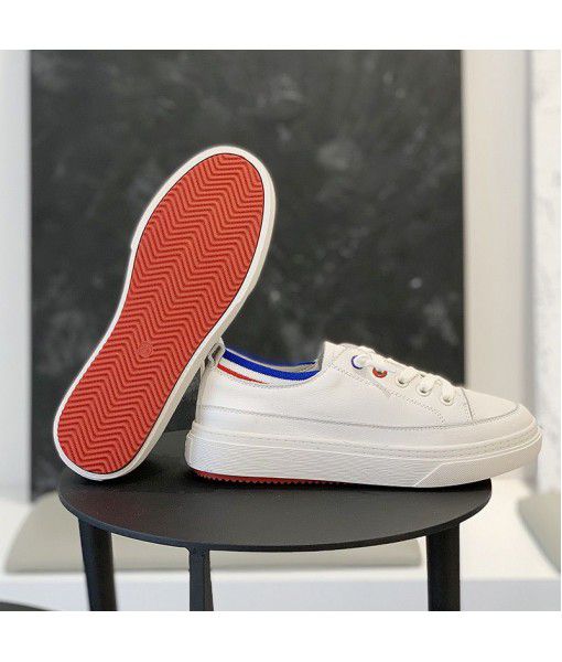 The first layer of cow leather small white shoes for women a new type of leather casual shoes for students in spring 2020