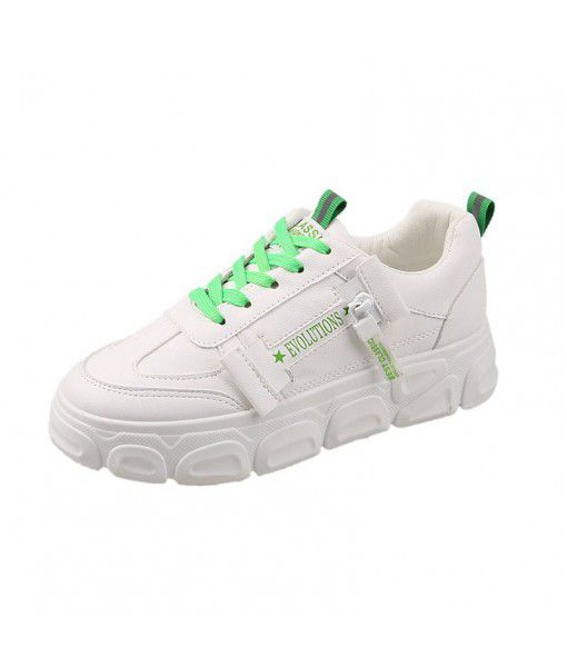 2020 summer new style breathable old dad shoes women ins fashionable thick bottom all kinds of Korean casual sports shoes small white shoes women