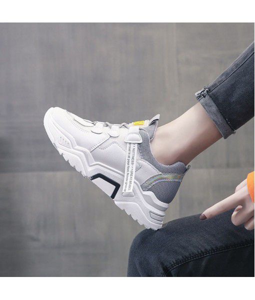 2020 summer new ins sports shoes women's versatile student running shoes women's breathable father shoes women