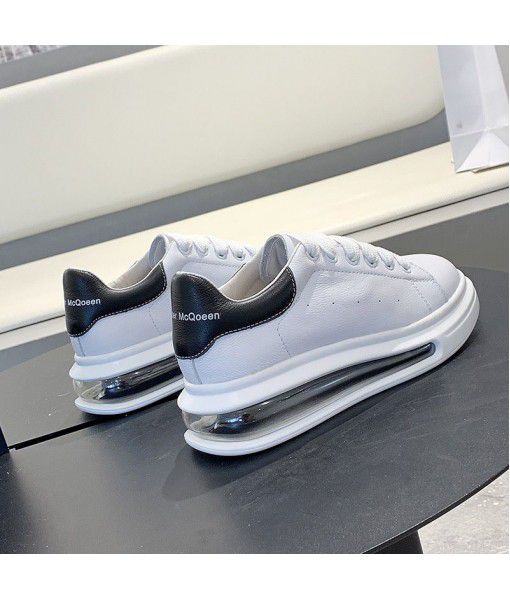 The first layer of cow leather small white shoes women's new type of leather shoes in spring 2020 flat sole versatile air cushion shoes for women