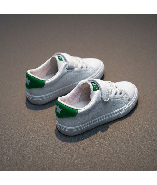 Beibei children's shoes children's small white shoes girls' all-around board shoes 2020 spring new soft bottom low top Shoes Boys' white shoes