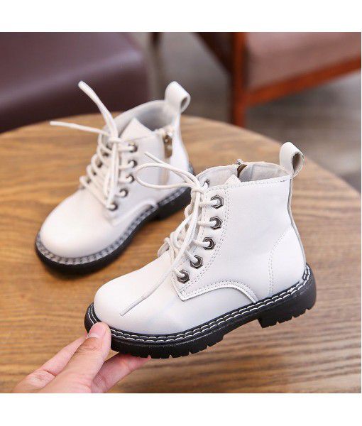 New children's British style short boots, little girl's boots, girl's fashion Martin boots, spring and autumn 2019, Korean version