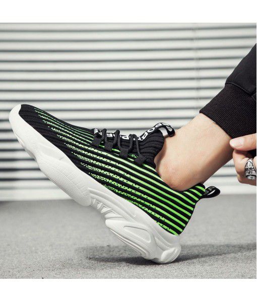 Summer 2020 new breathable men's heightening daddy shoes casual all-around fashion shoes sports running coconut men's shoes