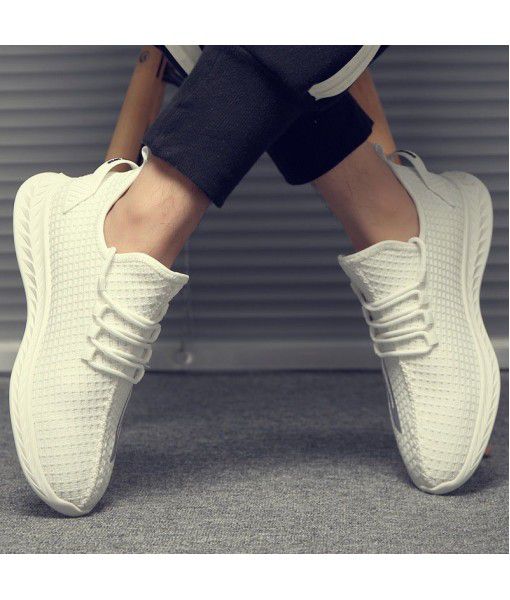 New summer breathable Laoda shoes, mesh fly woven men's shoes, all kinds of sports casual shoes, Korean Trend small white shoes