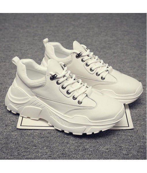 New style 2020 men's daddy shoes trend low top sports shoes Korean version breathable casual white shoes