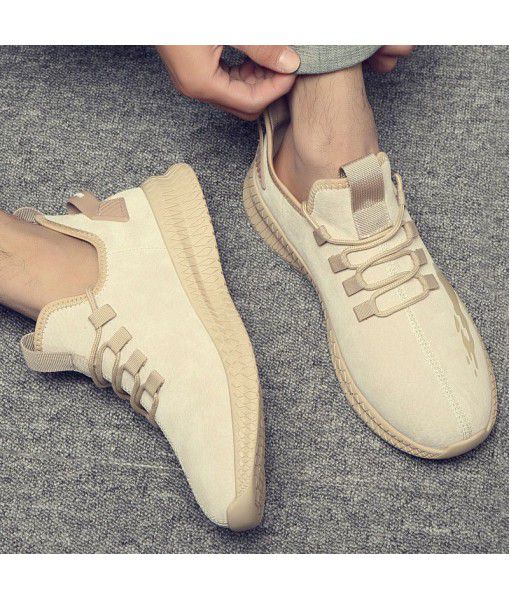 2020 summer new versatile fly woven casual shoes breathable white shoes Korean Trend casual shoes