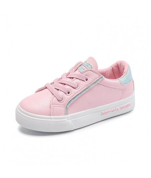 Low top rubber elastic belt children's shoes casual shoes small white shoes 2020 spring stripe light wear-resistant children's shoes