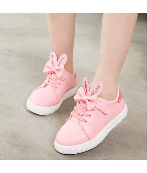 Girls' sports shoes 2020 spring and autumn new children's casual shoes boys' versatile board shoes Korean Edition primary school students' small white shoes