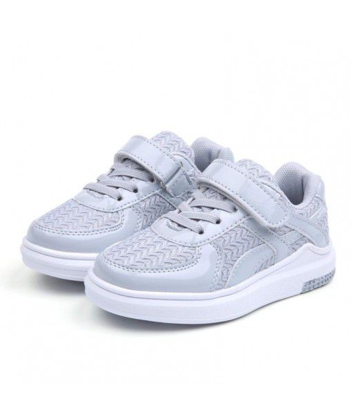 2020 new casual low top board shoes trend rubber Velcro solid color board shoes wear-resistant and antiskid light children's shoes