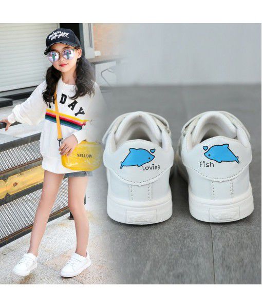 Children's shoes girl's small white shoes 2020 new Korean version breathable spring and autumn children's sports shoes girl's board shoes