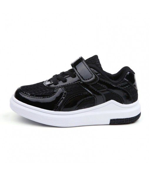 2020 new casual low top board shoes trend rubber Velcro solid color board shoes wear-resistant and antiskid light children's shoes