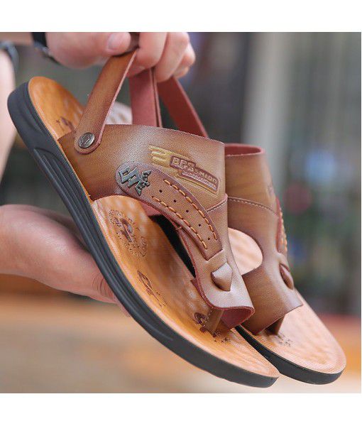 New men's sandals men's trend toe beach shoes casual antiskid Sandal