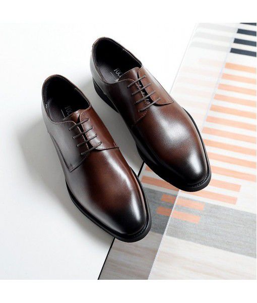 2020 new leather shoes men's leather business dress a hair substitute leather single shoes wedding shoes men's shoes for work