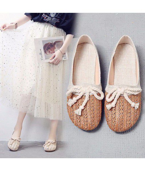 Women's flat sole with shallow mouth single shoes