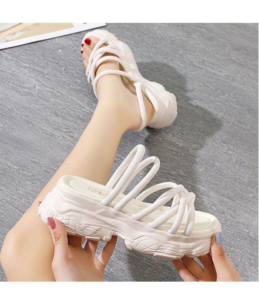 Sandals women 2020 summer new net red thick bottom sponge cake summer women's casual women's shoes all kinds of fashion ins trend