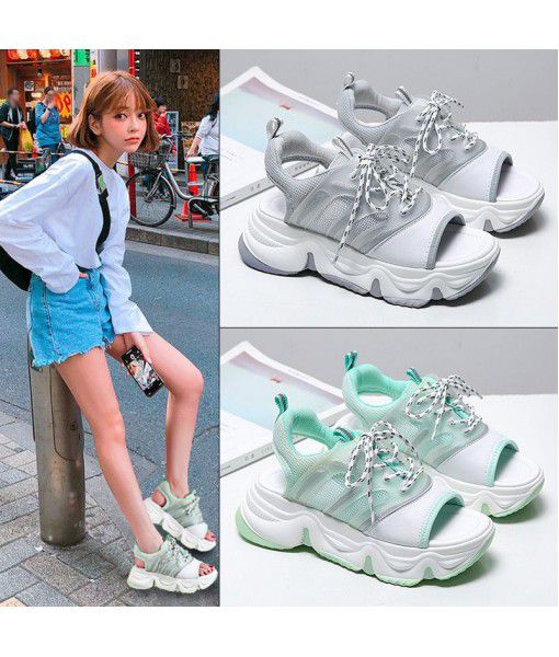 Dad sports fish mouth sandals women's light casual shoes