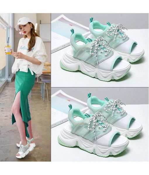 Dad sports fish mouth sandals women's light casual shoes