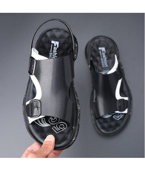 Cross border summer new beach shoes men's thick bottom wear-resistant casual sandals fashion men's sandals factory direct sales