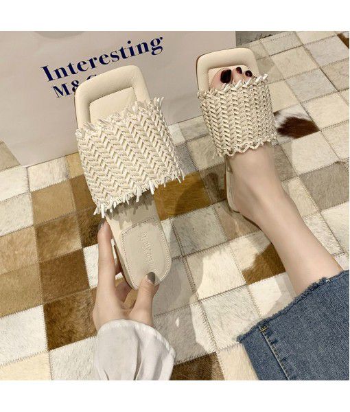 Slippers for women to wear fairy cool slippers for women in 2020 summer new fashionable and all-around net red Bali flat bottom slippers