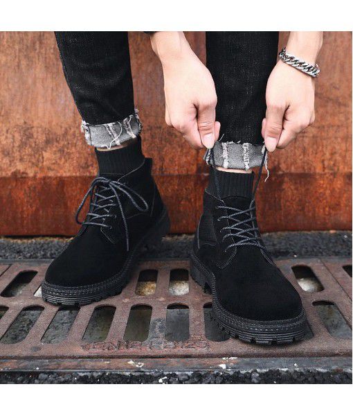 Martin boots autumn 2019 British leisure outdoor shoes men's New Retro high top fashion street shoes