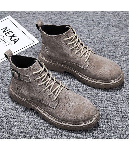Autumn and winter 2019 new high top Vintage Martin boots men's British tooling fashion jeans casual men's Boots