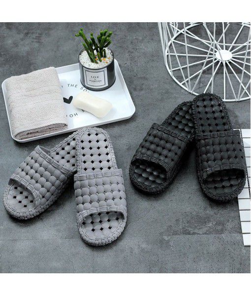 New candy color, antiskid, wearable, home cooling slippers in summer, bathrooms, hollowed out bathrooms, water leakage, quick drying couple slippers
