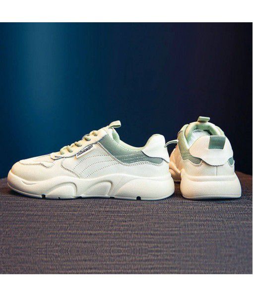 Small white shoes women's new spring 2020 Korean version versatile flat bottomed student sports casual shoes ins trendy dad shoes
