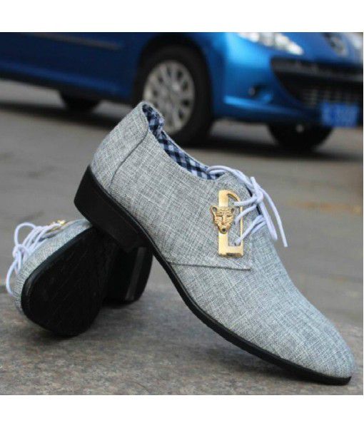Cross border men's shoes 2020 autumn new cloth business formal casual shoes fashion large breathable lace up shoes men
