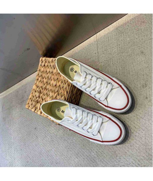 2020 new muffin bottom canvas shoes, small, thick bottom, small single shoes manufacturer