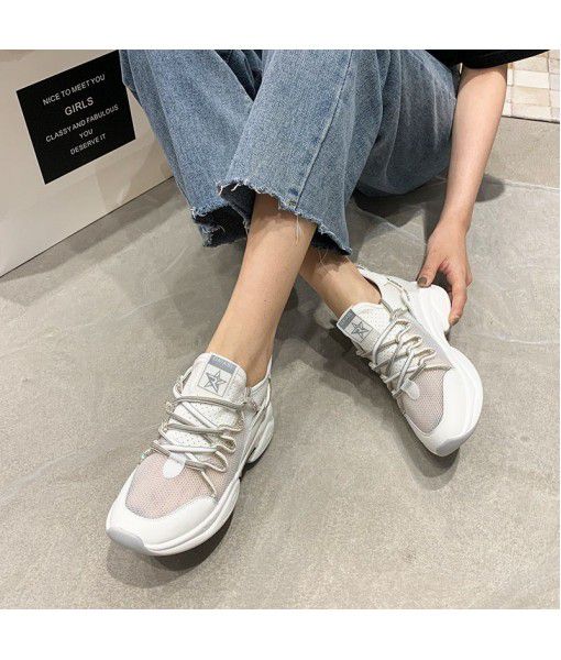 Sportswear casual shoes women's Korean Edition 2020 summer ins fashion net red all-around breathable sports shoes a hair substitute