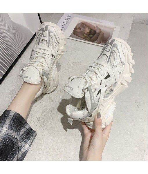 Korean version of net red father shoes for women a new versatile, openwork, breathable and super hot sports shoes for women in 2020 summer