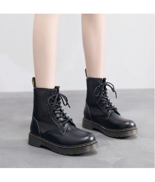 Mesh 1460 Martin boots women's hollow British short boots breathable thin cool boots summer leather boots mesh shoes