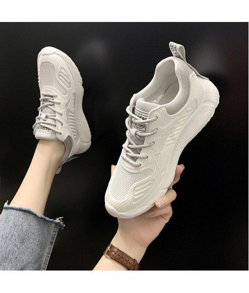 Breathable mesh shoes women's mesh sports dad shoes summer 2020 new versatile casual men's and women's one piece hair generation