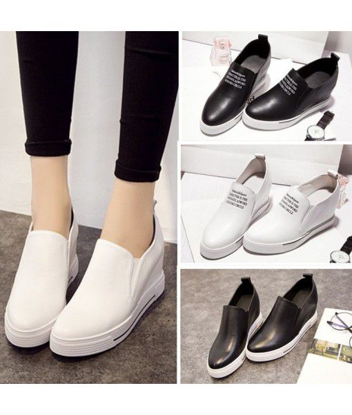 Lefu shoes women 2020 new Korean small white shoes leather women's shoes leisure spring and autumn thick sole single shoes