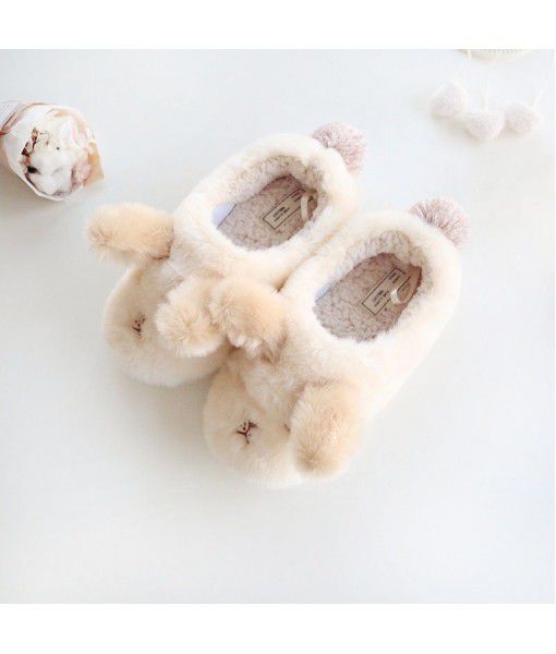 Halluci winter Plush warm big eared Dog Bag heel cotton shoes simple cute dog warm cotton slippers