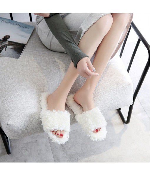 Halluci spring and summer new hoop maoyukou office slippers slip resistant wear-resistant can be worn outside the home slippers for women