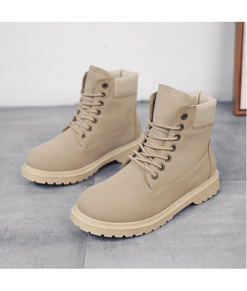 2019 new autumn short boots, all kinds of thin women's boots, British street girls' fashion boots, Martin boots, women's tennis red